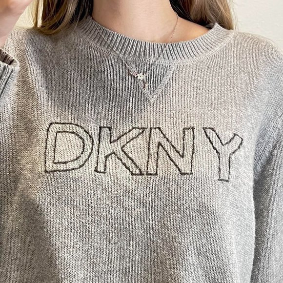 Y2K DKNY Knit Sweater - Picture 3 of 4